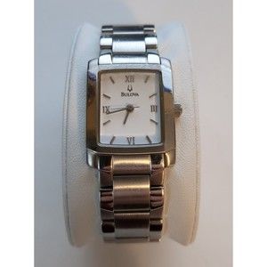 Bulova Women's silver tone watch 96L95